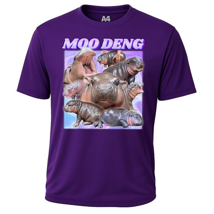 Moo Deng Meme Hippo Performance Shirt