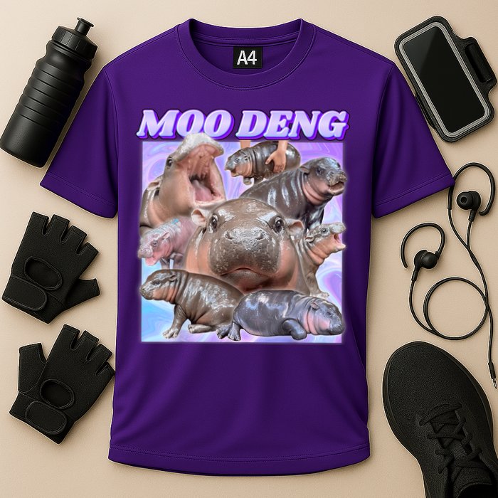 Moo Deng Meme Hippo Performance Shirt
