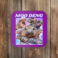 Moo Deng Meme Hippo Coaster