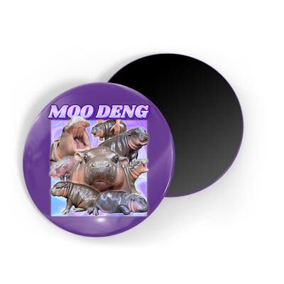 Moo Deng Meme Hippo Magnet
