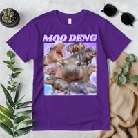 Moo Deng Meme Hippo Premium T-Shirt