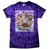 Moo Deng Meme Hippo Tie-Dye T-Shirt