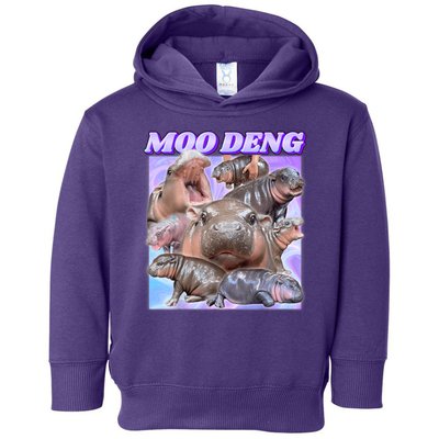 Moo Deng Meme Hippo Toddler Hoodie