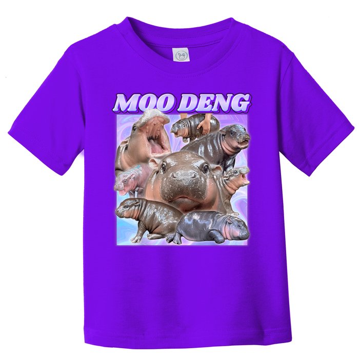 Moo Deng Meme Hippo Toddler T-Shirt