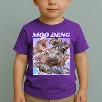 Moo Deng Meme Hippo Toddler T-Shirt