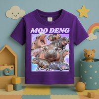 Moo Deng Meme Hippo Toddler T-Shirt