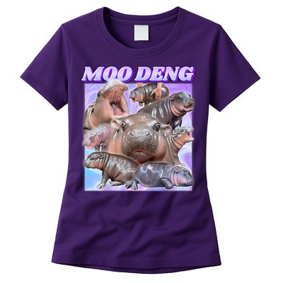 Moo Deng Meme Hippo Women's T-Shirt