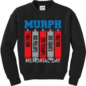 Memorial Day Murph Wod Workout Cross Fitness Fun Gift Kids Sweatshirt