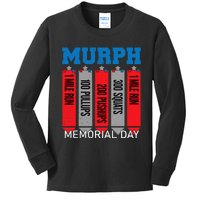 Memorial Day Murph Wod Workout Cross Fitness Fun Gift Kids Long Sleeve Shirt