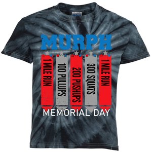 Memorial Day Murph Wod Workout Cross Fitness Fun Gift Kids Tie-Dye T-Shirt