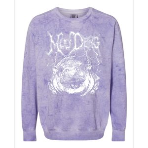 Moo Deng Metal Colorblast Crewneck Sweatshirt