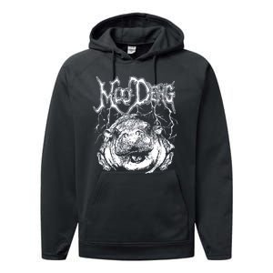 Moo Deng Metal Performance Fleece Hoodie