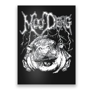 Moo Deng Metal Poster