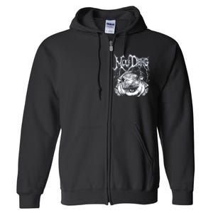 Moo Deng Metal Full Zip Hoodie