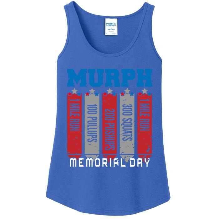 Memorial Day Murph Wod Workout Cross Fitness Fun Gift Ladies Essential Tank