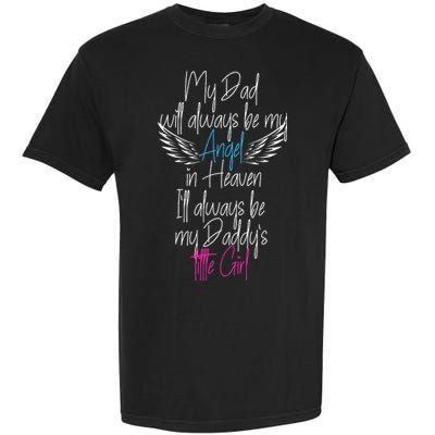 My Dad My Angel In Heaven In Loving Memory Of My Dad Garment-Dyed Heavyweight T-Shirt