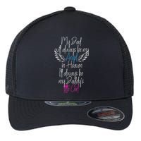My Dad My Angel In Heaven In Loving Memory Of My Dad Flexfit Unipanel Trucker Cap