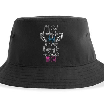 My Dad My Angel In Heaven In Loving Memory Of My Dad Sustainable Bucket Hat