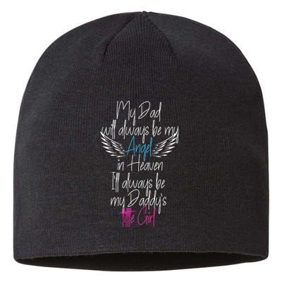My Dad My Angel In Heaven In Loving Memory Of My Dad Sustainable Beanie