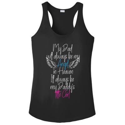 My Dad My Angel In Heaven In Loving Memory Of My Dad Ladies PosiCharge Competitor Racerback Tank
