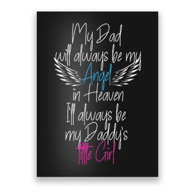 My Dad My Angel In Heaven In Loving Memory Of My Dad Poster
