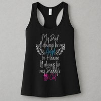 My Dad My Angel In Heaven In Loving Memory Of My Dad Womens Tank Top