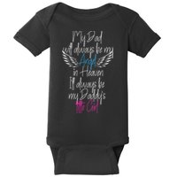 My Dad My Angel In Heaven In Loving Memory Of My Dad Baby Bodysuit