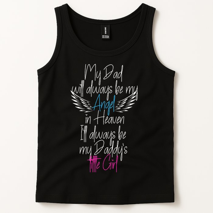 My Dad My Angel In Heaven In Loving Memory Of My Dad Tank Top
