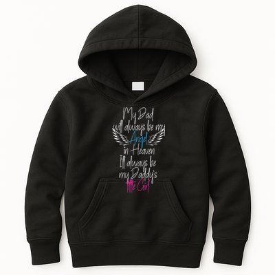 My Dad My Angel In Heaven In Loving Memory Of My Dad Kids Hoodie