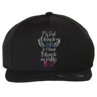 My Dad My Angel In Heaven In Loving Memory Of My Dad Wool Snapback Cap
