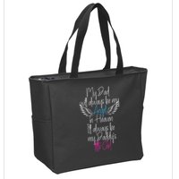 My Dad My Angel In Heaven In Loving Memory Of My Dad Zip Tote Bag