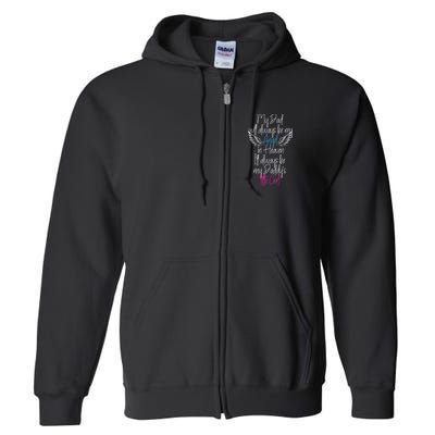 My Dad My Angel In Heaven In Loving Memory Of My Dad Full Zip Hoodie