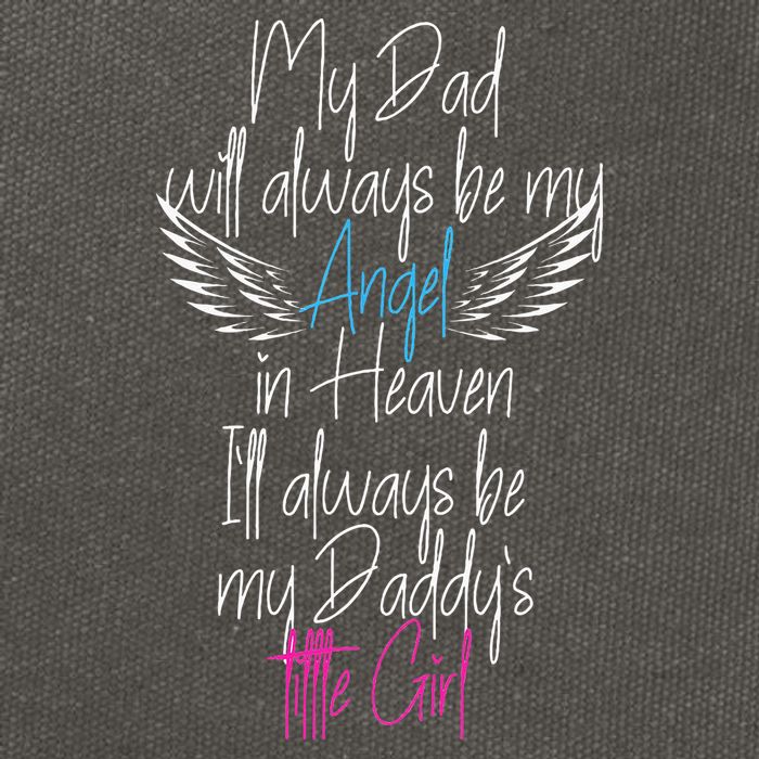 My Dad My Angel In Heaven In Loving Memory Of My Dad Cotton Canvas Backpack