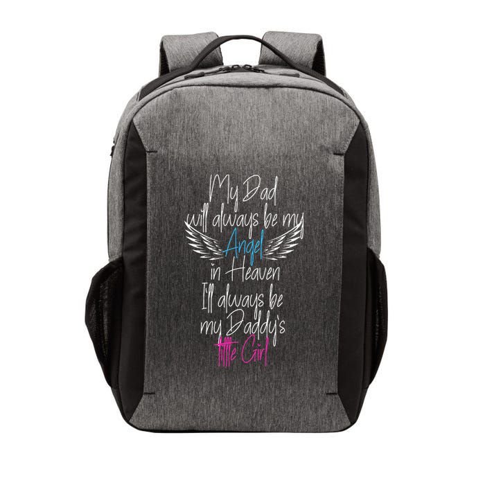 My Dad My Angel In Heaven In Loving Memory Of My Dad Vector Backpack
