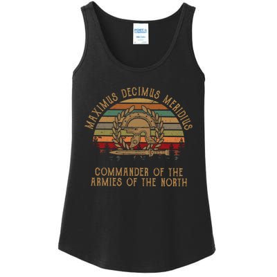 Maximus Decimus Meridius Commander Of The Armies Of The North Vintage Movie Ladies Essential Tank