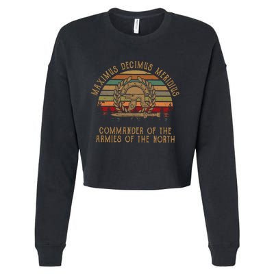 Maximus Decimus Meridius Commander Of The Armies Of The North Vintage Movie Cropped Pullover Crew