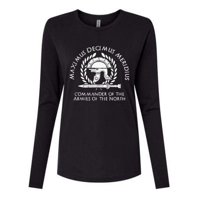 Maximus Decimus Meridius Commander Of The Armies Of The North Vintage Movie Womens Cotton Relaxed Long Sleeve T-Shirt