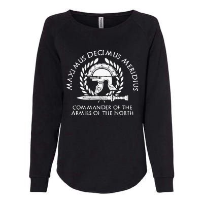 Maximus Decimus Meridius Commander Of The Armies Of The North Vintage Movie Womens California Wash Sweatshirt