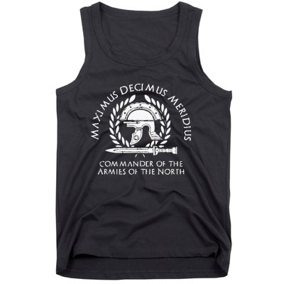 Maximus Decimus Meridius Commander Of The Armies Of The North Vintage Movie Tank Top