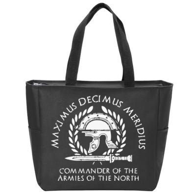 Maximus Decimus Meridius Commander Of The Armies Of The North Vintage Movie Zip Tote Bag