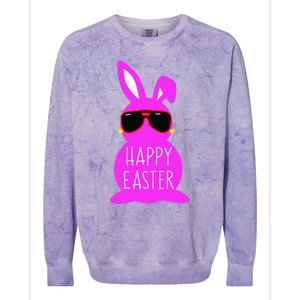 Mom Daughter Matching Happy Easter Bunny Mommy And Me Outfit Colorblast Crewneck Sweatshirt