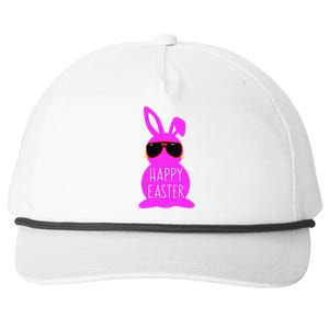 Mom Daughter Matching Happy Easter Bunny Mommy And Me Outfit Snapback Five-Panel Rope Hat