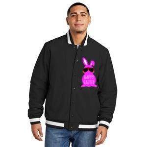 Mom Daughter Matching Happy Easter Bunny Mommy And Me Outfit Insulated Varsity Jacket