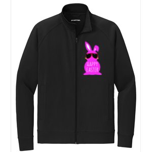 Mom Daughter Matching Happy Easter Bunny Mommy And Me Outfit Stretch Full-Zip Cadet Jacket