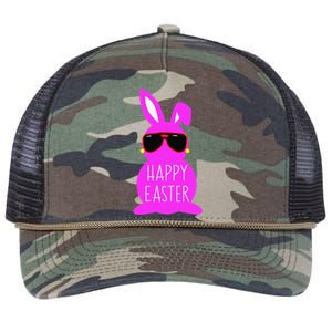 Mom Daughter Matching Happy Easter Bunny Mommy And Me Outfit Retro Rope Trucker Hat Cap