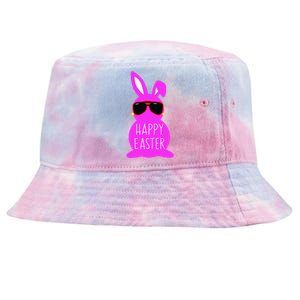 Mom Daughter Matching Happy Easter Bunny Mommy And Me Outfit Tie-Dyed Bucket Hat