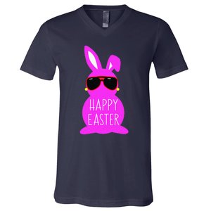 Mom Daughter Matching Happy Easter Bunny Mommy And Me Outfit V-Neck T-Shirt