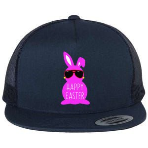 Mom Daughter Matching Happy Easter Bunny Mommy And Me Outfit Flat Bill Trucker Hat