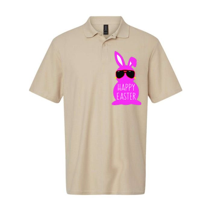 Mom Daughter Matching Happy Easter Bunny Mommy And Me Outfit Softstyle Adult Sport Polo