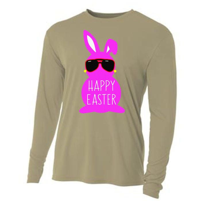 Mom Daughter Matching Happy Easter Bunny Mommy And Me Outfit Cooling Performance Long Sleeve Crew